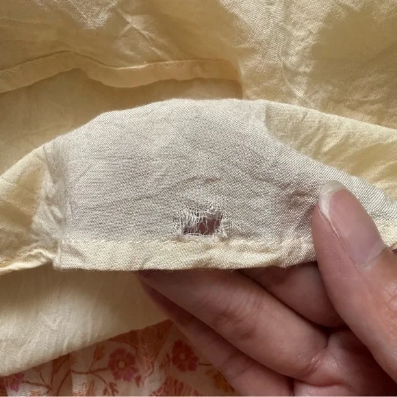 Spell & The Gypsy Dress Sundown Playdress in Apricot Mini Floral Orange Pink S